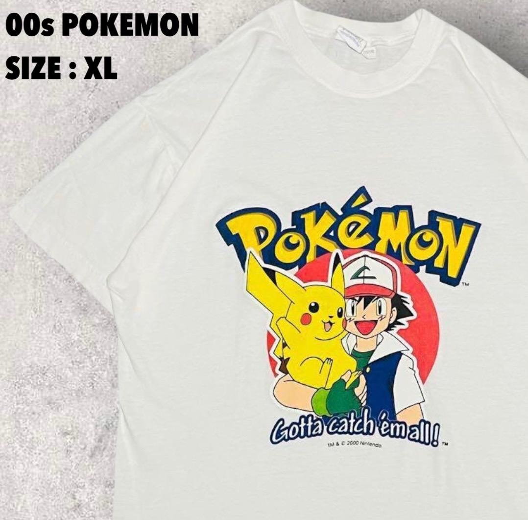 

[USED] 00s Pokemon Rare Satoshi Pikachu T-shirt Anime Game