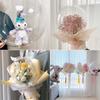 3/5pcs 30inch Wide Neck Transparent Bobo Ballons Snacks Flower Balloon Bouquet Birthday Party Valentine's day Wedding Gift
