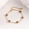 Bracciale Mini Quadrifoglio Madreperla 9mm Lussuoso e di Alta Gamma per Donna Resistente al Colore
