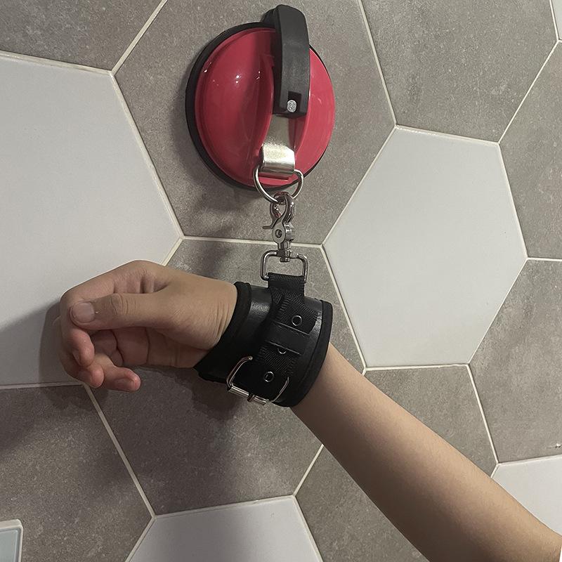 Women's Suction Cup Handcuffs & Foot Cuffs Set for Flirting and Restraint Play