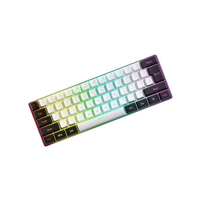 Mechanical Gaming Keyboard LED Backlit Keycap Keyboard 61 Keys Corded Computer Keyboard for Laptop PC Gamer Office Work