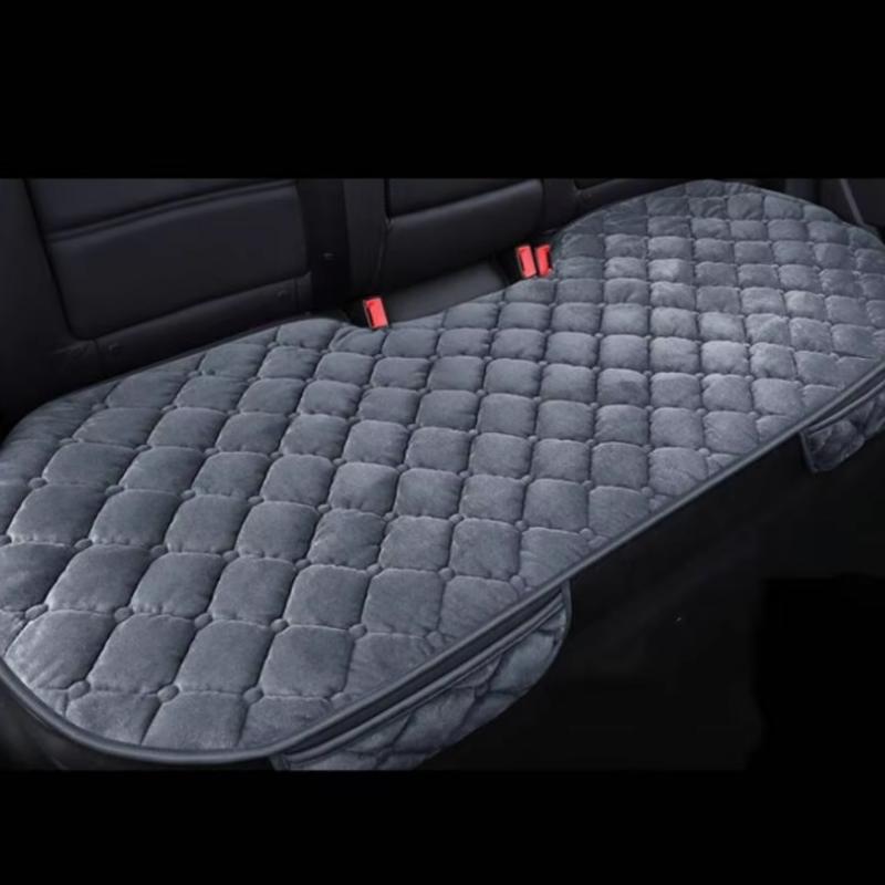 Winter Car Seat Cushion Heating, Insulation, Thickening, Cold Resistance, Winter Short Plush Three Piece Set, Complete Set, Five