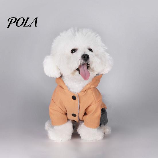 Hooded Dog Jumpsuit, Plush Lined Cozy Dog Hoodie, Four-Legged Pet Outfit, Warm Winter Onesie Clothes for Small Medium Dogs
