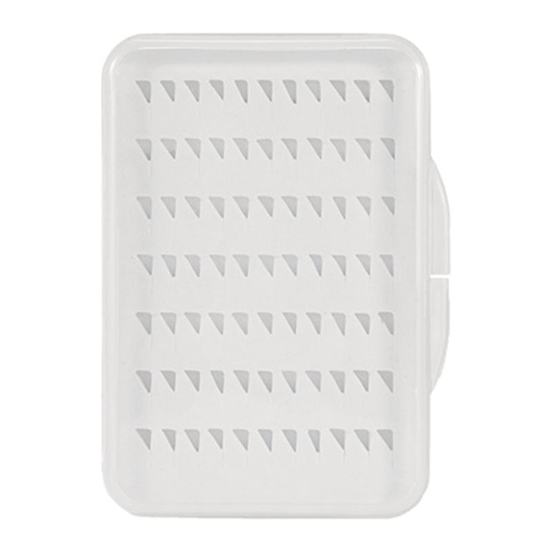 Wodoodporne pudełko na muchy z przezroczystą pianką ze szczelinami do przechowywania akcesoriów wędkarskich