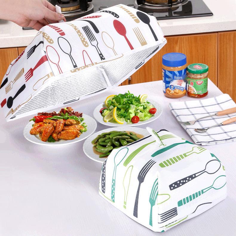 Foldable Aluminum Foil Food Insulation Cover for Dining Table