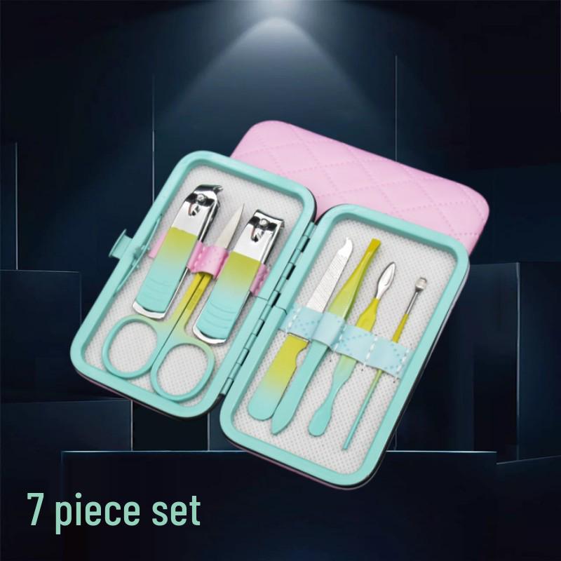 

Набор из 18 предметов, разноцветные кусачки для ногтей из нержавеющей стали и инструменты для маникюра