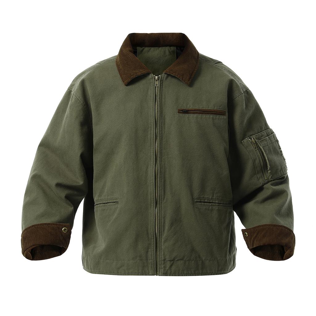 Männer Kleidung Winter Cord Herren Baumwolle Mantel Revers Freizeit Baumwolle gefütterte Jacke Top Warme Baumwolle gefütterte Mantel