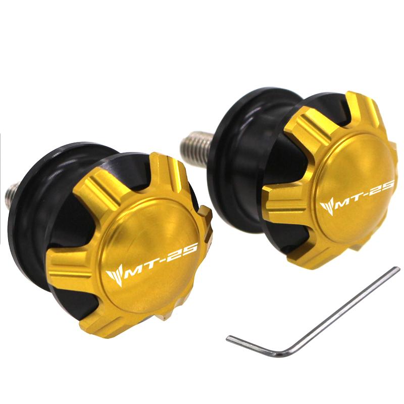 Bobine de braț oscilant din aluminiu CNC pentru motociclete, șuruburi, glisor pentru Yamaha MT-03 MT03 MT-25 MT 25 YZF R3 YZF R25 YZF-R3