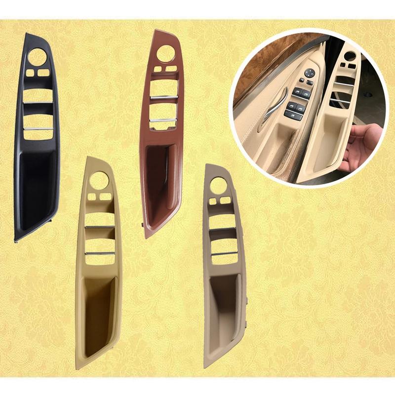For Bmw 5 Series F10 F11 F18 Door Inner Handle Left Front Door Interior Door Panel Driver'S Seat Button Switch Frame Storage Box