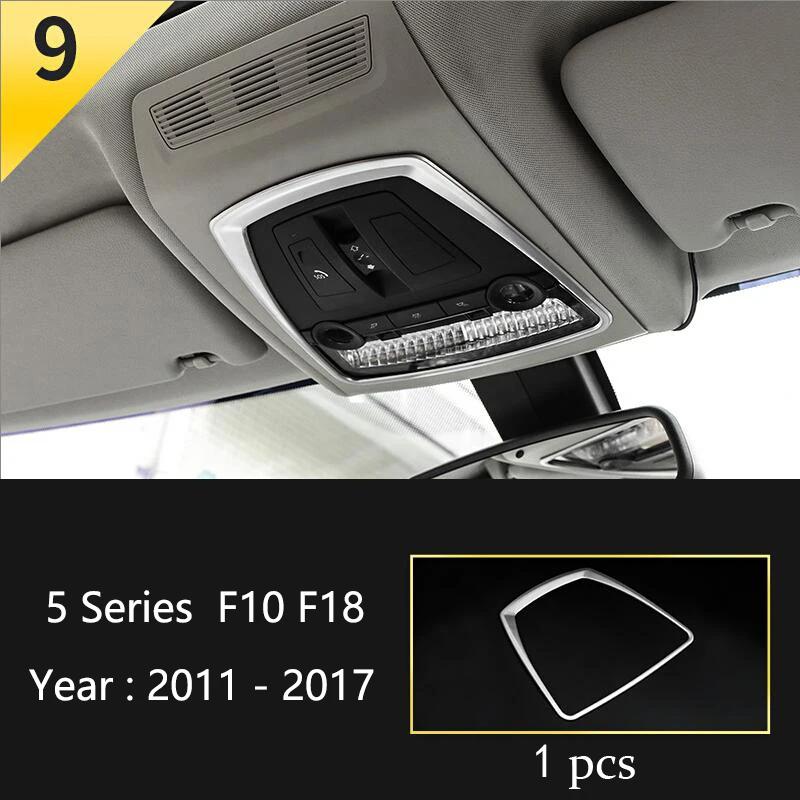 Matte Car Styling Interior Door Audio Stereo Speaker Sequ Decorative Cover Trim For BMW 5 Series F10 F11 F18 Auto Accessories