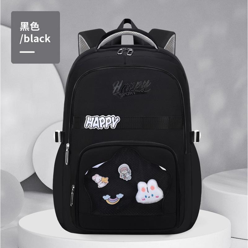 Elementary School Bag Cartoon Plush Doll Girl Girl Backpack Cute Children'S Backpack Lightweight