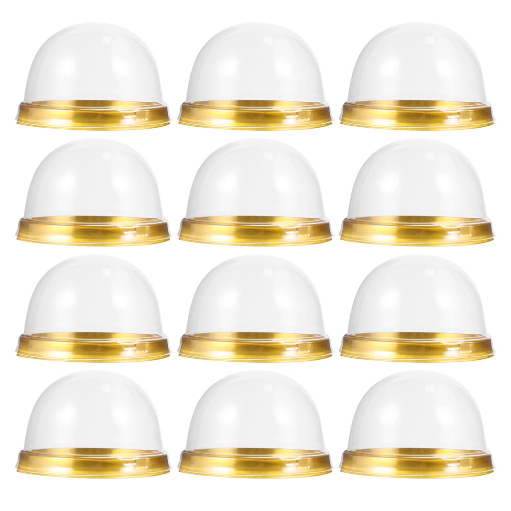 100 Pcs Cream Slice Boxes Dome Cupcake Muffin Birthday Party Dessert Baby Baptism