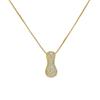 Luxury Zircon 26 English Letter Pendant Necklace for Women Gold Plated Stainless Steel Chain Fat Alphabet Hip Hop Necklace