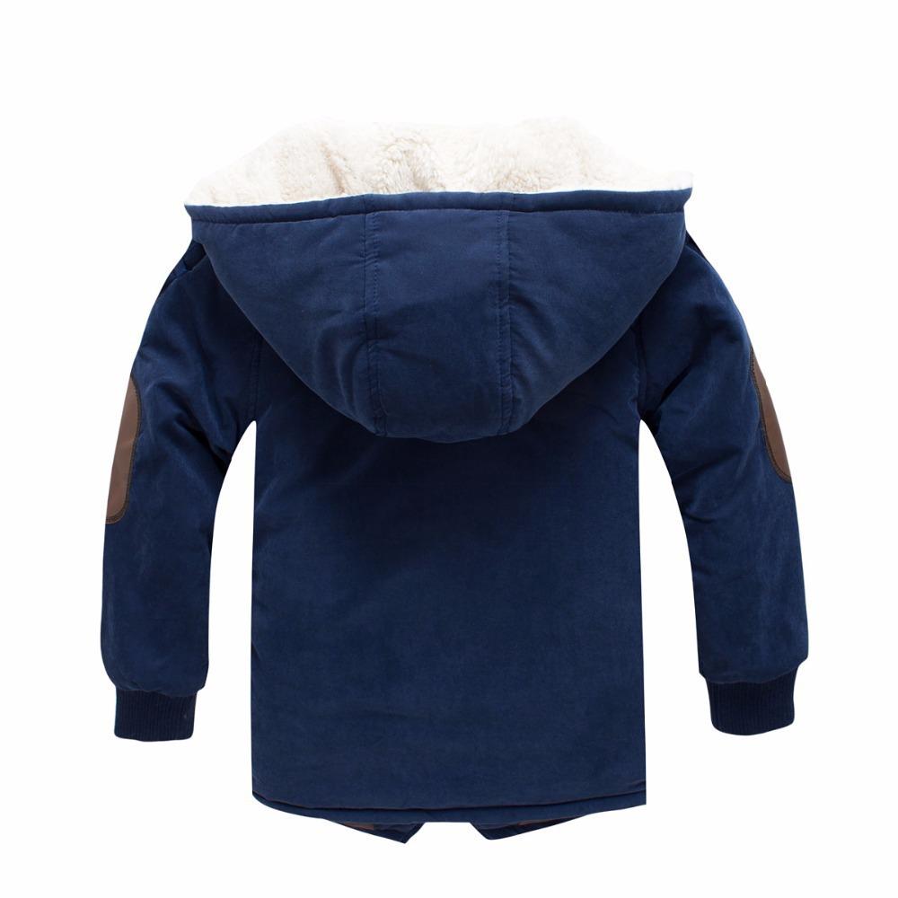 Cotton jacket for children with plush and thick winter new diagonal zipper Korean version warm cotton jacket for boys and girls