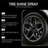 Auto Wheel Polishing Spray Tire Shine Spray 120ml Wheel Cleaner Spray Automotive Tire Dressing Spray for Glossy Look