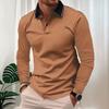 Spring and Autumn Men's Long Sleeve Business Casual Versatile Breathable Moisture Wicking Commuter Daily Top