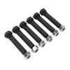 6pcs Spring Shackle Bolts Lock Nut 9 16 X 3in Trailer Axle Greaseable Spring Bolts for Most Trailer Axles