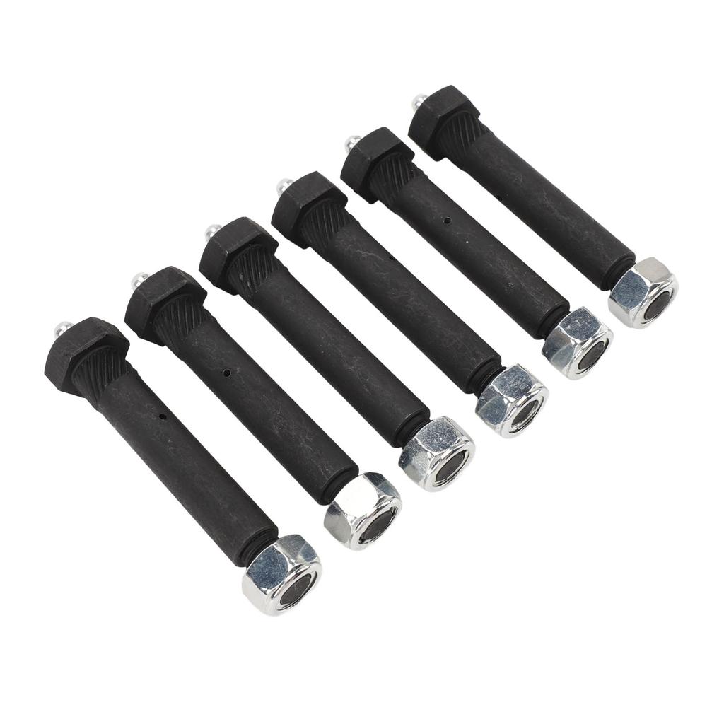 6pcs Spring Shackle Bolts Lock Nut 9 16 X 3in Trailer Axle Greaseable Spring Bolts for Most Trailer Axles
