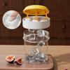Dishwasher Safe Coffee Cup with Ice Tray Ice Maker Mold Airtight Leakproof Press Type Summer Water Cup for Hot And Cold Beverage
