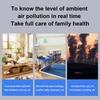 Air Quality Monitor 5 In 1 CO CO2 24 Hour Real Time Detection LED Color Screen Display Air Quality Meter