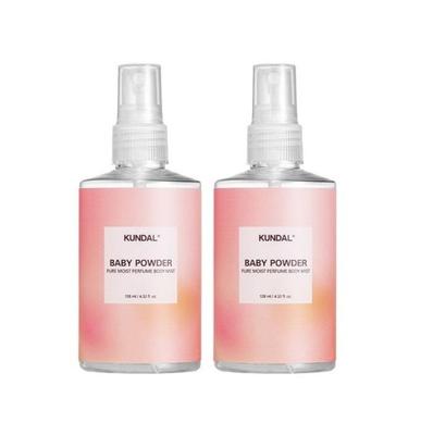 Baby Powder Pure Moist Perfume Body Mist 128ml (2-Pack)