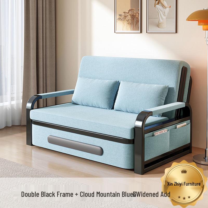 Folding Sofa Bed: Multi-Functional, Retractable, Detachable, Washable, Storage-Enhanced for Living Room & Nap Use
