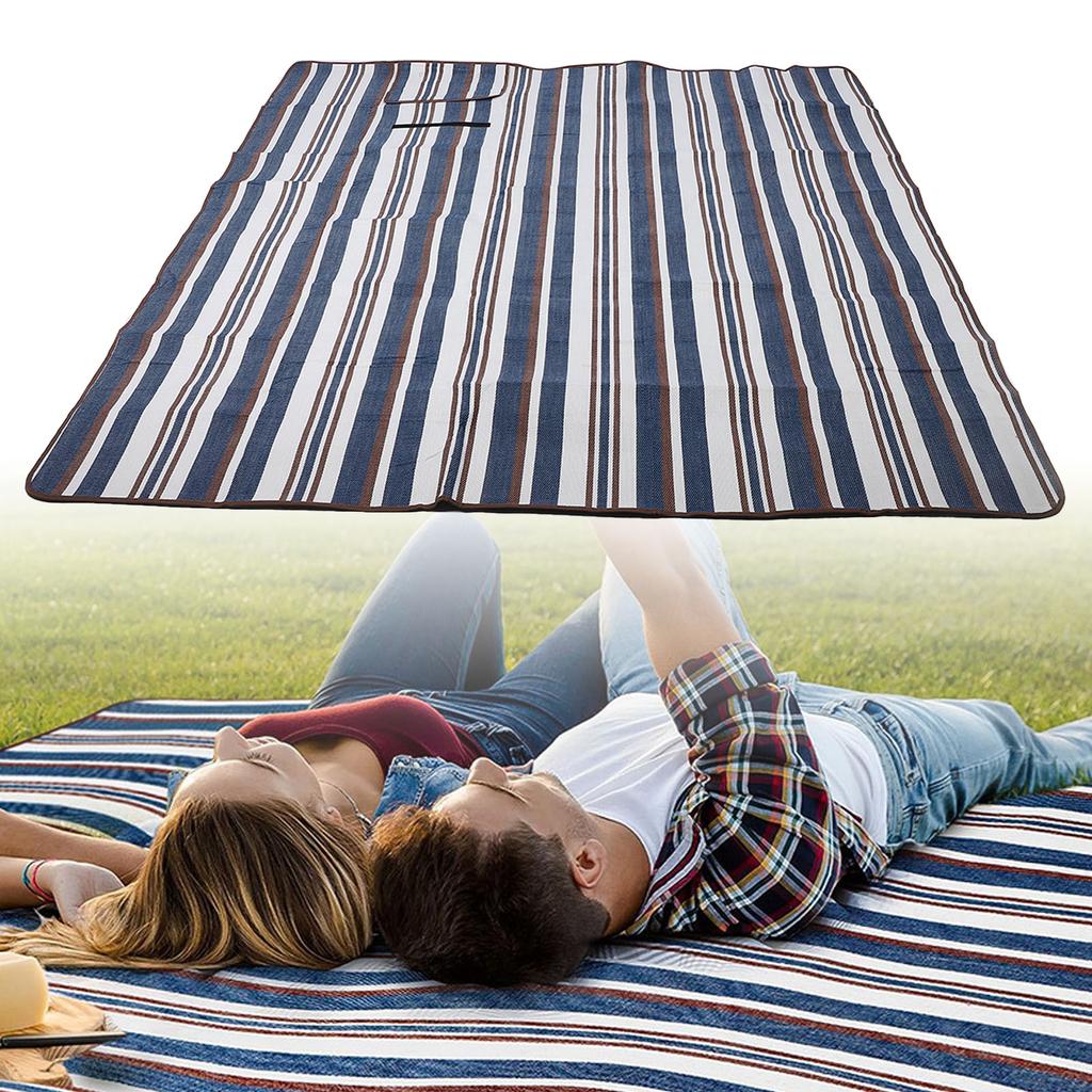 Picnic Blanket Water Resistant Damp Proof Thickened Oxford Cloth Foldable Portable Picnic Mat for Outdoor Beach