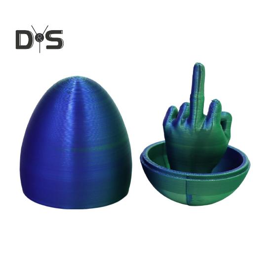 Velikonoční vajíčko s prostředníčkem, 3D tisk, velikonoční překvapení, velikonoční košík, nezbytné kreativní žertovné dárky pro dospělé