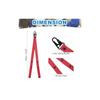 PATIKIL Backpack Cheer Pom Pom Holder, Adjustable Cheer Bow Holder, Pom Pom Strap Lanyard Storage, Cheerleading Accessory for Teen Sports, Red