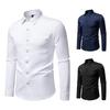 Autumn Men'S Embroidered Design Long-Sleeved Shirt European Size Men'S Casual Loose Long-Sleeved Shirt