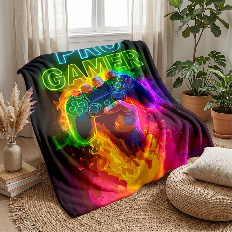 Pro Gamer Gear Theme blanket Lightweight Warm Flannel Blanket Decorative Throw Blanket for Home Decoration