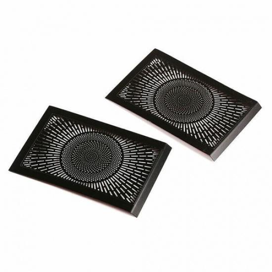 Black Aluminum Frame Trim 2004-2018 Console Dashboard Speaker For Benz G-Class