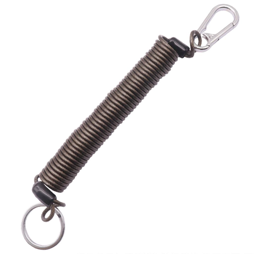 Retractable Coil Elastic Keychain Retractable Spring Coiled Stretchy Keychain Spring Keychain Stretchy Spirals Keyring