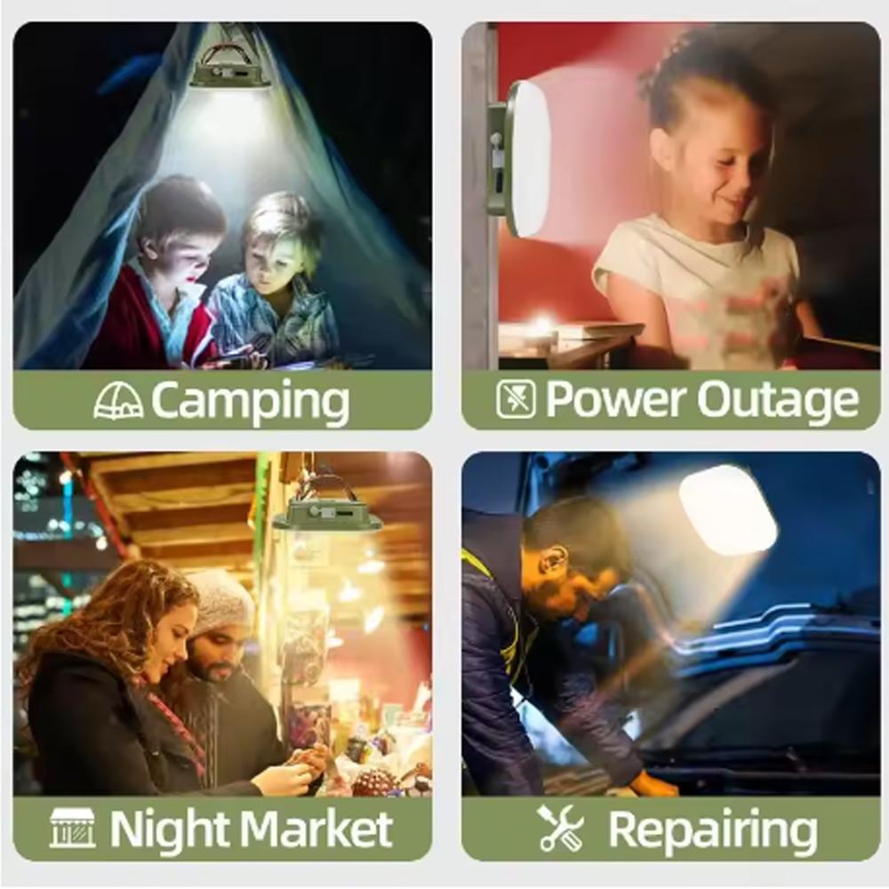 13500mAh Rechargeable Camping Light Waterproof For Outdoor Camping Climbing Fishing Hiking Convenient Illumination Luminaries