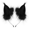 Animals Cat Ears Headband JK Furry Cosplay Headwear Sweet Wolf Dog Hair Band  Halloween