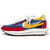 Sacai x LDWaffle Bleu Varsity Baskets Unisexe Del-Sol-Rouge Varsity-Noir BV0073-400