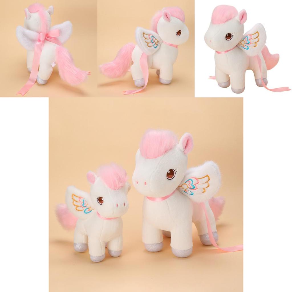 Plüsch-Einhorn-Spielzeug für Mädchen mit PP-Baumwollfüllung, weiches Geschenk für Kinder