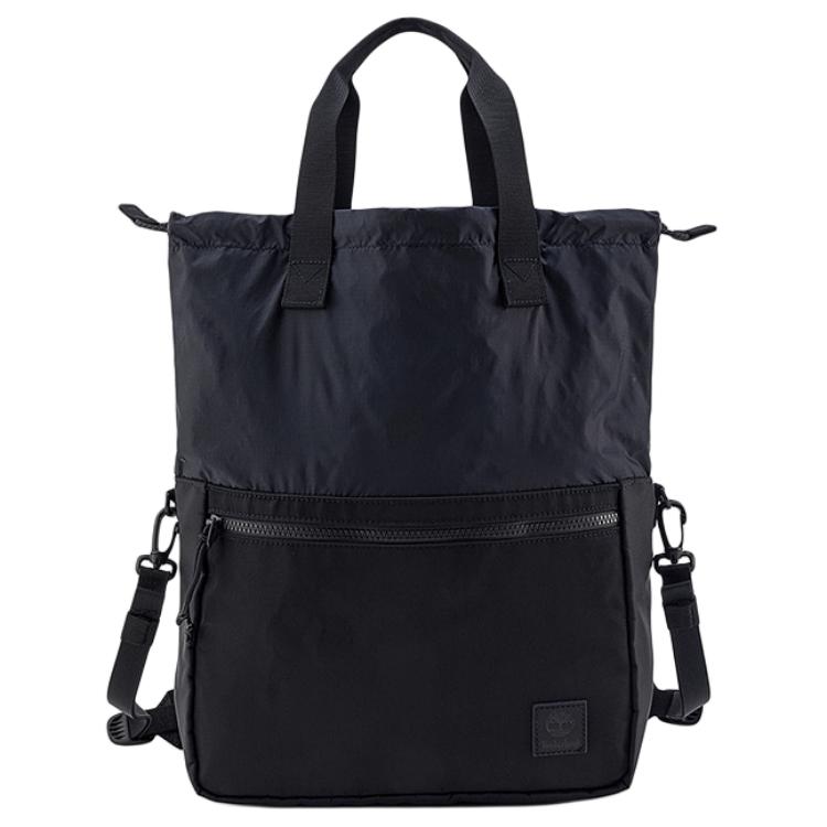 

Timberland 23L Casual Simple Drawstring Closure Tote Bag Shopping Bag Dual Use Nylon Handbag Unisex tote bags Black A66X3 Black,23L