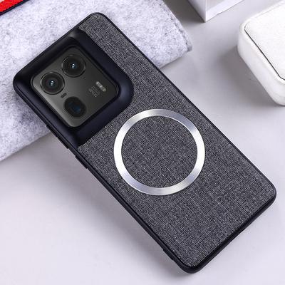 For Motorola Edge 50 Ultra 5G Case Drop-Proof TPU+Cloth Back Phone Cover Compatible with MagSafe