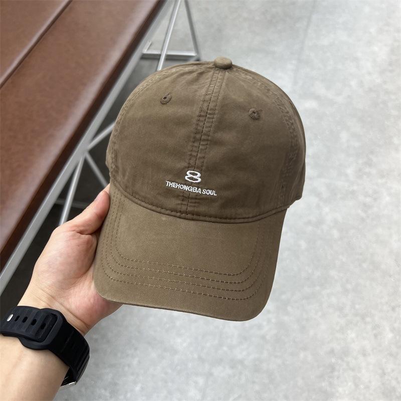 Large head circumference baseball cap Unisex small face deepened large casual embroidery letter cap