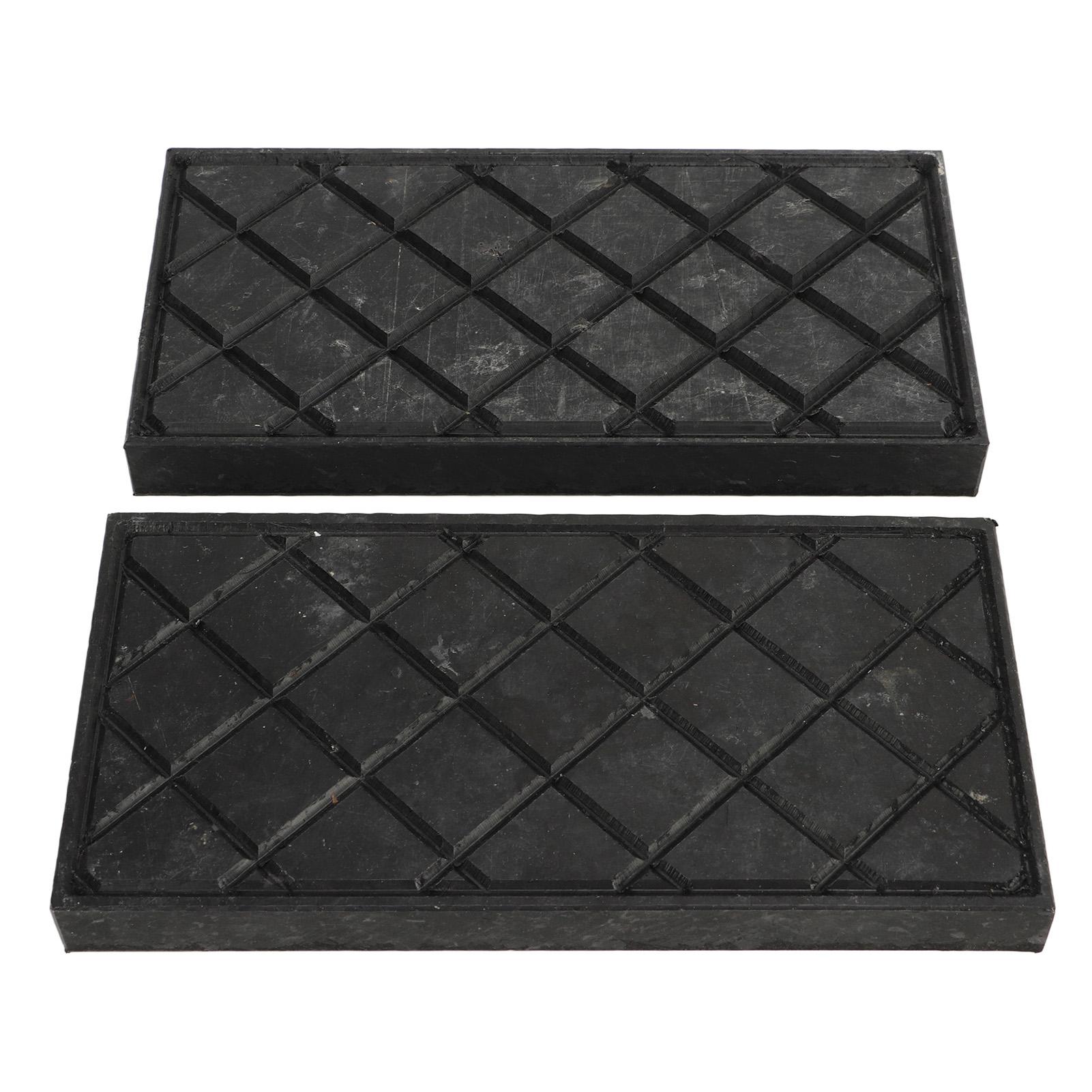 

2 Pcs RV Jack Pads Thick Universal Fit Flexible Mat Wear Resistant Leveling Pads for RV Trailer Boat