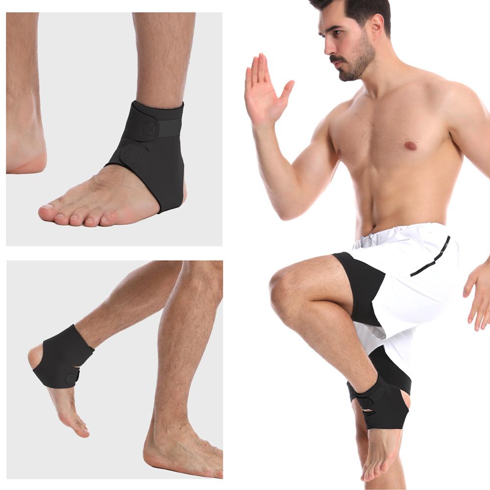 OLIKEI Sports Ankle Brace Neoprene Compression Ankle Stabilizer Open Design Adjustable Anti-sprain Pain Relief Ankle Support for Men Women