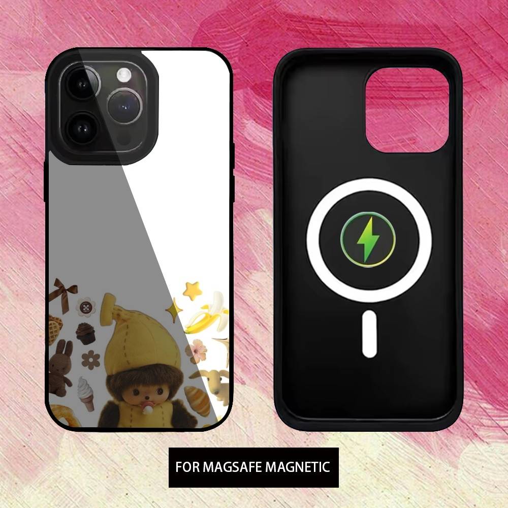 Cute M-monchhichis-s Phone Case For iPhone17,16,15,14,13,12,11 Plus,Pro Max Magnetic Magsafe Wireless Charging iPhone13PRO