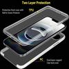 Protective Case - BOOLING - for iPhone 16e - Soft Silicone - Hard PC - Transparent