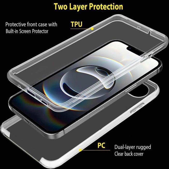 Coque de protection - BOOLING - iPhone 16e - Silicone Souple - PC Rigide - Transparente