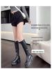 Black High Waist Elastic Women’s Shorts - Slim Fit, Wide-Leg, Casual Large Size Bootcut