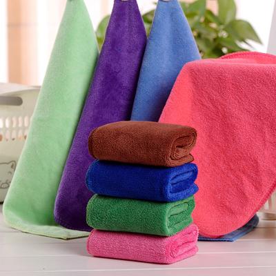30X30cm Microfiber Towel Household Bathroom Face Towel Solid Color Quick Dry Hair Towel Womens Hand Towel Absorbent Face Towel