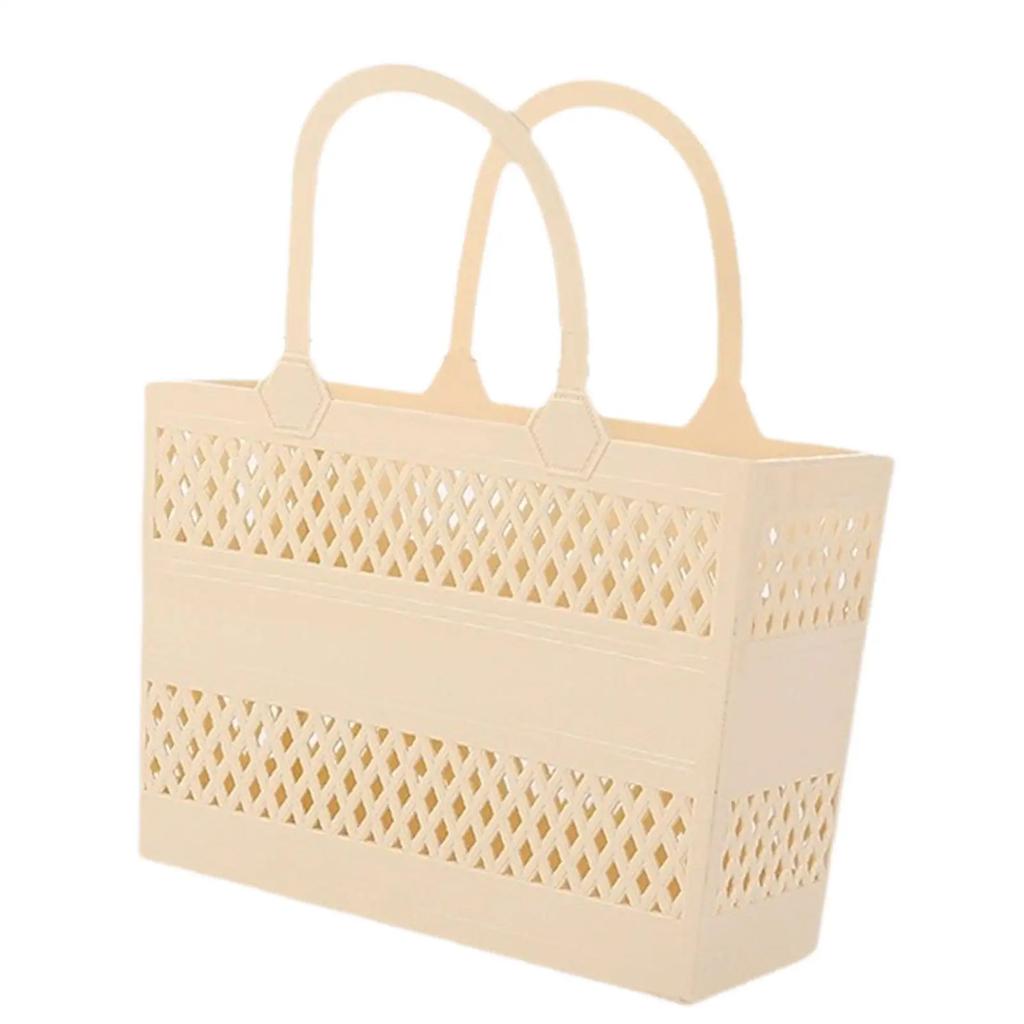 Shower Caddy Basket with Handles Portable Large Capacity Drainage Box Household Storage Basket for Camp Bathroom Beach Dorm Gym