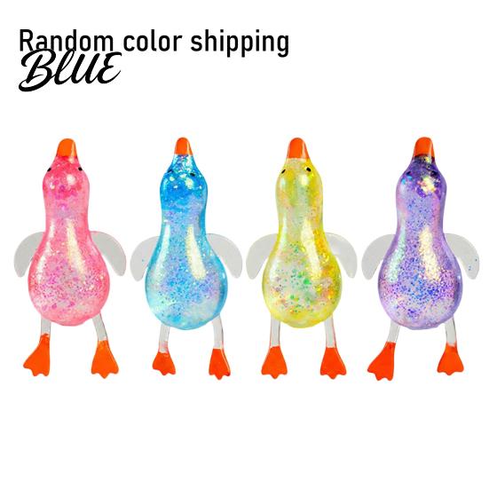 Soft Duck Toy 1/4Pcs Sugar Stress Ball Anxiety Relief Glitter Powder Squeeze Slow Return Stretchy Rising Relaxing Clear Pinch Fidget Animal Shaped