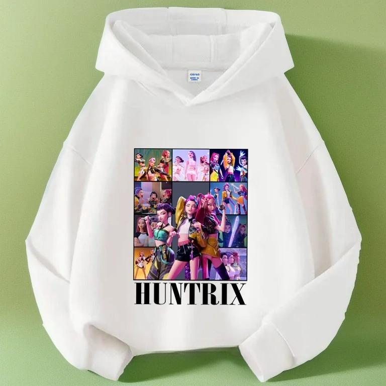 Kinder Hoodie Manga Kpop Dämonenjäger Kinder Sweatshirt Niedlicher Tiger Langarm Jungen Mädchen Lässige Kapuzenpullover